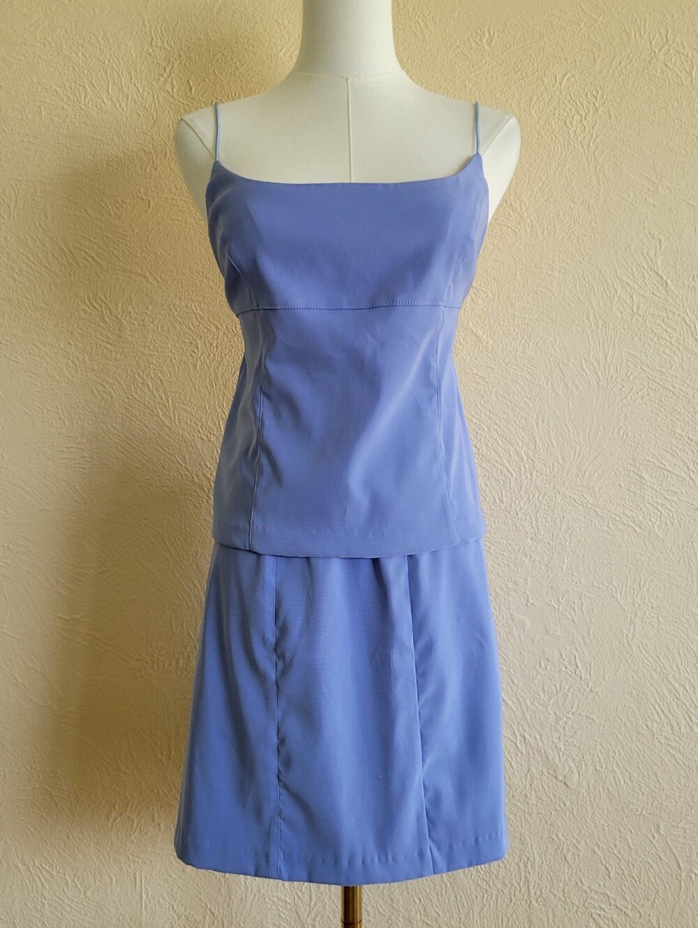 City Triangles | 90s Periwinkle Top & Skirt Set
